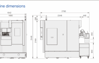 KTD-1500Y Multi-tasking Turning Center Machine Drawing