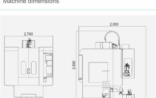 KTMV-720A Vertical Machining Center Dimensions
